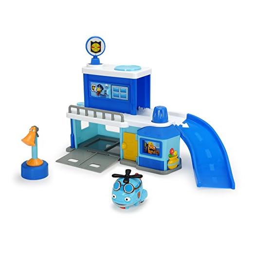 Dickie Toys 203126000 Polizeistation Heroes of the City/Helden der Stadt Play Station med Hector Helikopter, 0