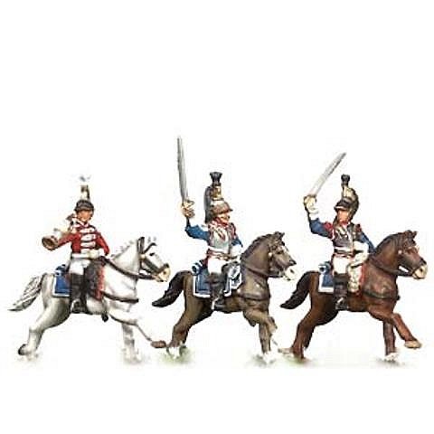 Cavaliers cuirassiers français figurines Prince August 25mm jeu de stratégie historique 546 A