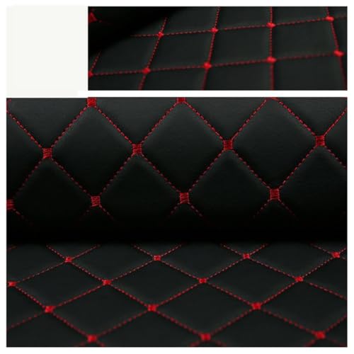 Tissu en cuir synthétique imperméable noir 1.4x7m pour réparer facilement un canapé usé