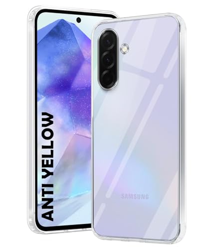 Image of DIZORO Compatible with Samsung Galaxy A36 5G Back Cover Case Clear,[ Anti Yellow ][Military Grade Protection] Hard PC Back Cover Transparent