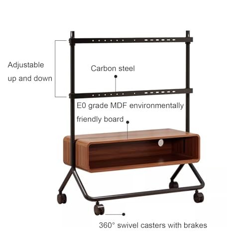 Soporte de TV portátil con ruedas para pantallas 50-85 pulg miniatura 4
