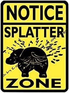 Hippo Vintage Tin Sign 8x12