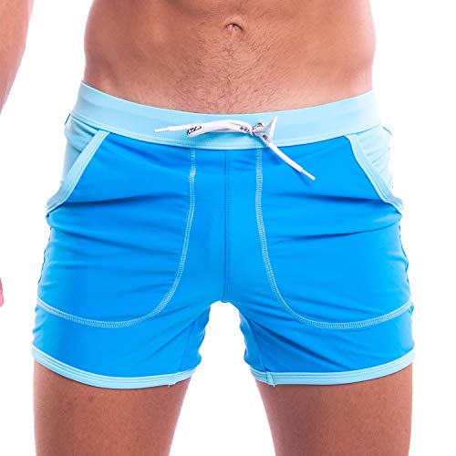 Taddlee Men Swimwear Swim Boxer Trunks Board Surf Briefs Quick Dry Pocket Shorts