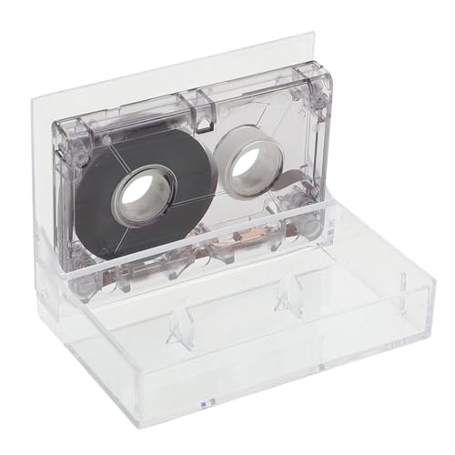 Toddmomy Blank Cassette Tape Audio Tape Hard Case Empty Recording Cassette for Parties and Celebrations Vintage Design for Home Decor and Creative Projects