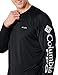 Columbia Men's PFG Terminal Tackle Long Sleeve Fishing Shirt, Black/Cool Grey Logo, Large