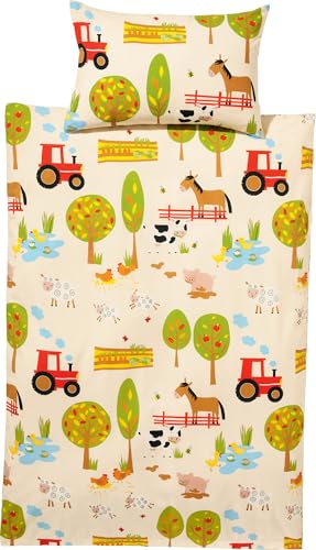 Erwin Müller Kinder-Bettwäsche - bunt Größe 80x80 cm / 135x200 cm - mit...