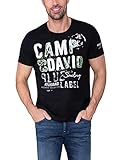 camp david hemd rosa Rundhalsausschnitt mit Rippblende