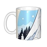 Einfach zu greifen – das einzigartige Ohr-Design unserer Tasse liegt angenehm in der Hand und die Keramiktasse ist mittelschwer, so dass Sie sich keine Sorgen machen müssen, dass sie aus der Hand rutscht und den ganzen Kaffee auf dem Teppich verschüttet.