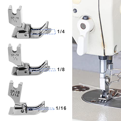 Juego 3 Pies Prensatelas Industrial para Máquina de Coser miniatura 3