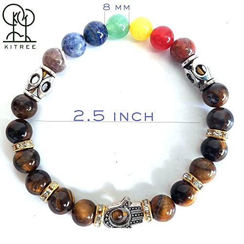 Image of HEALING AND SEMI-PRECIOUS CRYSTAL STONE BRACELET 8 MM ROUND FOR FENSHUI