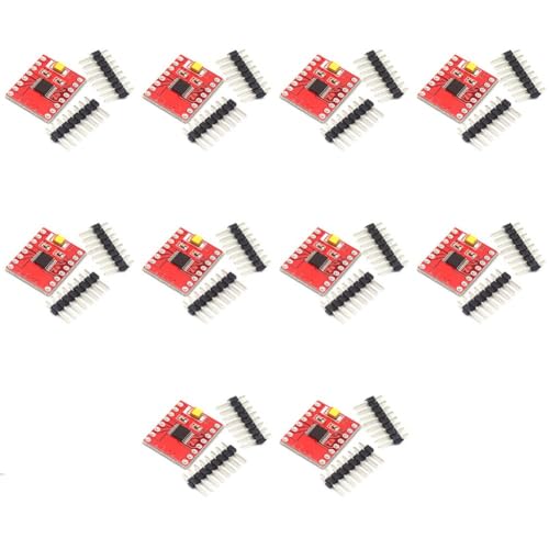 FACAIIO TB6612FNG Lot de 4 modules de pilote de moteur CC à double canal, entrée 2,7 V-10,8 V, courant de sortie 1,5 A, surintensité et surchauffe pour la protection