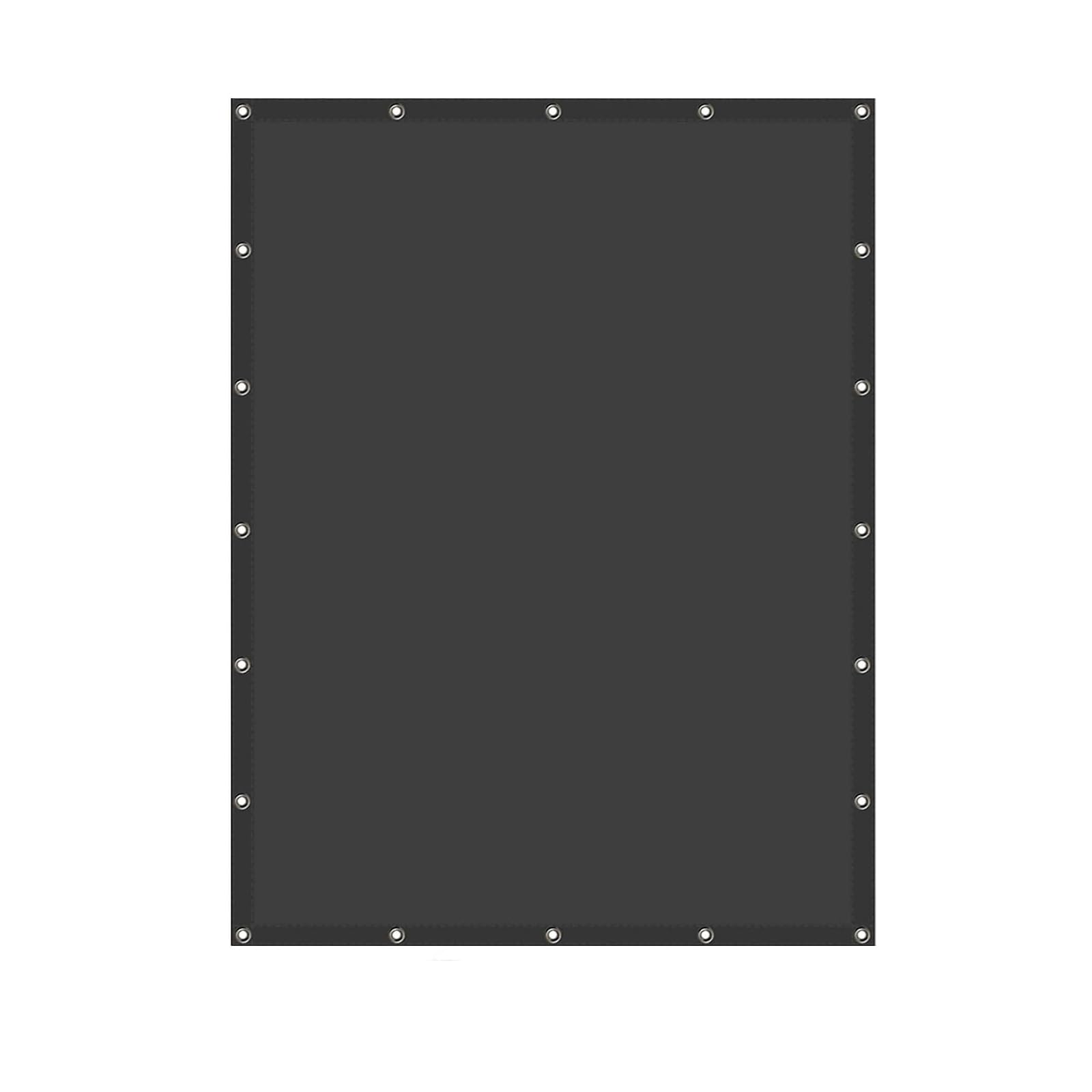 Voile d'ombrage avec œillets 2.6x6.5m bâche imperméable grise pour terrasse et extérieur