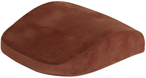 Deedream Latex Lumbar Support Pillow, Car/Office Chair Lower Back Cushion, Great Brace to Relieve Back Pain - Adjustable Strap, Breathable Soft & Firm Pad with Waterproof Cover Brown