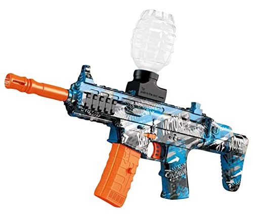 Gel Blaster Automatique Pistolet a Bille Deau Jeu Electrique Gel Gun Jouets pour Jardin Herbe Plage Cadeau de Noël Vacances Anniversaire