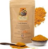 Curcuma en poudre 200g  L'épice essentielle pour la cuisine : épices du monde, épices paella, épice poulet, golden Milk, curcumine en poudre, Racine de curcuma.