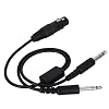 Kafuty Aviation Headset Adapter voor Airbus XLR op GA Dual Plug 5 Pin Airbus XLR aansluiting op GA Twin Plugs Aviation…