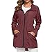 Damen Regenjacke mit Kapuze Kapuzenjacke Große Größe Funktionsjacke Übergangsjacke Herbst Wanderjacke Warm Trainingsjacke Regenjacke Jacke Mantel Slim Fit Trenchcoats für Reiten Wandern Reisen