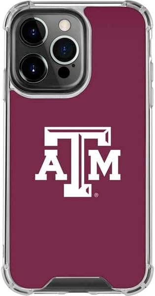 Skinit Clear Phone Case Compatible with iPhone 14 Pro - Officially Licensed Texas A&M University TAM Design