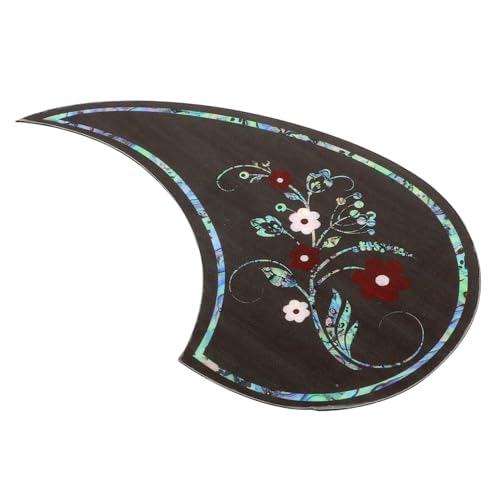 WESIEVYA ギター インレイ シールド 消音 アコギ ガード ピック シール アコースティック ミニギター スクラッチ レスポール フラワー トウティス ギター ピックガード 用 トウティス フェンダー アコギピックガード アバロン アコ イルカ ヤ