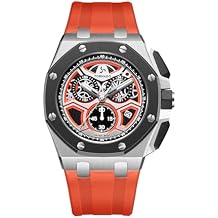 Tornado Lumina Chronosphere Men's Black Chronograph Watch with Grey Case & Black Silicone Strap - T25103