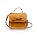 Orfila Small Crossbody Purse Cute Bowknot Mini Handbag Messenger Shoulder Bag Coin Purse for Kids Toddler Girls,Yellow