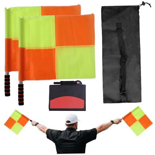 Kit de Árbitro de Fútbol con Banderas, Tarjetas y Silbato miniatura 1