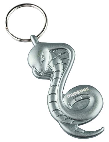 munkees Schlüsselanhänger Snake 3D Kobra Flaschenöffner, Silber, 3516 Cover