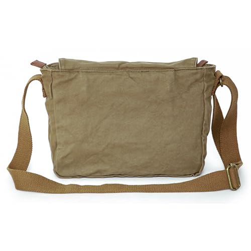 Gootium Canvas Messenger Bag - Vintage Crossbody Shoulder Bag Military Satchel
