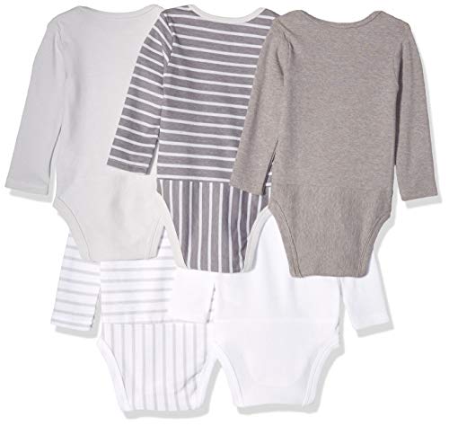 Image of Hanes Baby Bodysuits, Ultimate Baby Flexy Bodysuits, Infant Long Sleeve, 5-Pack