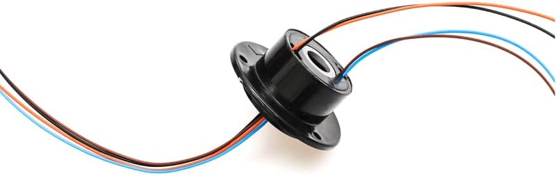 VERBANA 10mm Mini Hole Hollow Rotation Slip Ring 4 Channels Wires 2A Electric Collecting Ring Conductive Joint Connector 240VAC/DC