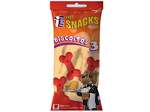 Biscoito Sabor Bacon Ipetpocket, 3 unidades