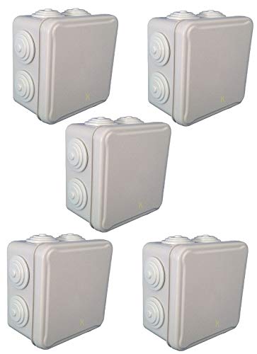 5Stück IP54 Klemmenkasten mit elastischen Tüllen Cover