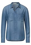 Unifarbe Cecil Damen Softe Hemdbluse mid Blue wash XXL