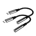 Produktbild (2Pack) USB C auf 3.5mm Jack Kopfhörer Adapter Typ C Kopfhörer USB C auf Aux Adapter Audio Headjack Dongle Kopfhörer Adapter Fit für Huawei Mate 40/P30,Oneplus 8T,Samsung S20/Note 10,Google Pixel 4 XL