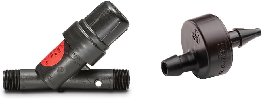 Rain Bird 30 PSI Drip Irrigation Pressure Regulating Filter and 1 Gallon Per Hour Drip Emitter 30-Pack