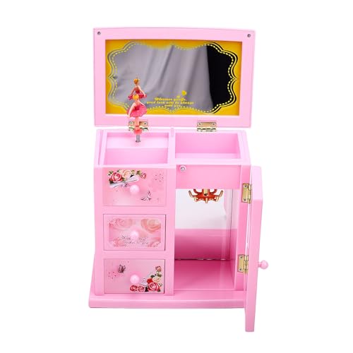 Caja de joyería musical para niñas organiza joyas sin enredos 5