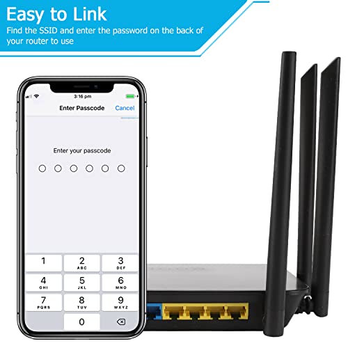 Dionlink Dual Band 4G Lte Router With Sim Card Slot Unlocked Modem, 1200Mbps Mobile Hotspot Support At&T And T-Mobile, 6-Antenna Wireless Wi-Fi Router #TOP5