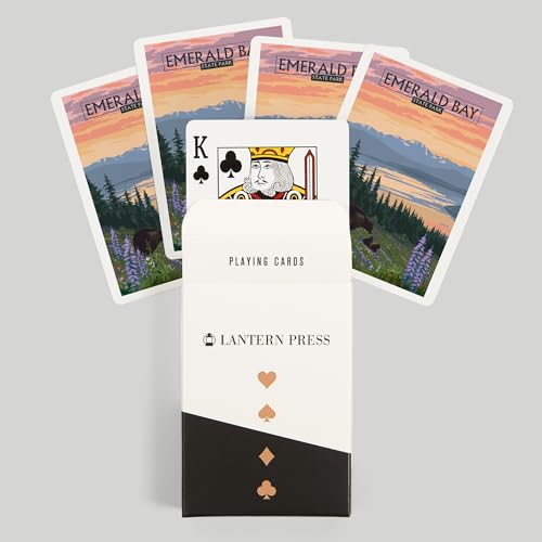 Naipes Lantern Press Lake Tahoe Poker 52 cartas miniatura 6
