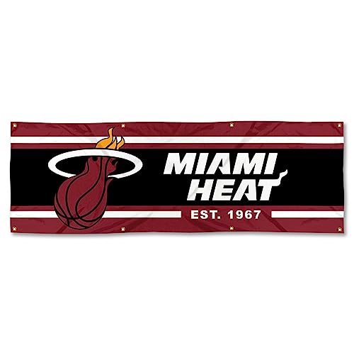WinCraft Miami Heat Large 2x6 Foot Banner