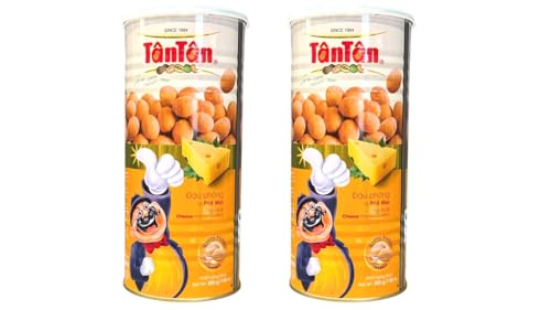 Image of 2 Packs - Cheese Peanuts - Dau Phong Vi Pho Mai - 7 Oz per Can with 2 Cans per Order