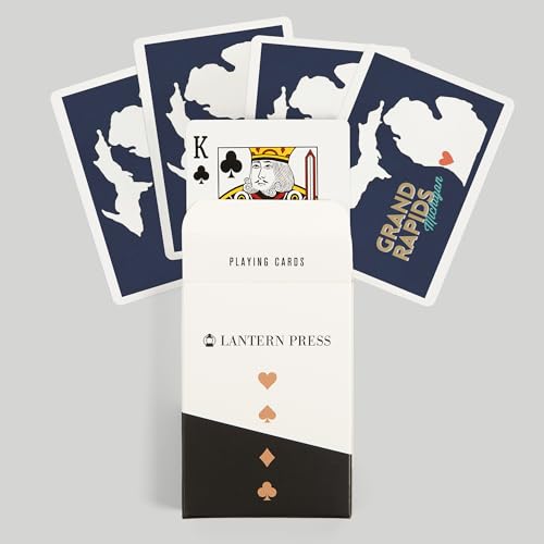 Baraja de póker Grand Rapids Michigan con 52 cartas miniatura 6