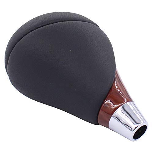 Newyall Walnut Wood Leather Gear Shift Knob #TOP3