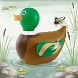 Hungdao 1 PC 4 Feet Inflatable Mallard Duck for Hunting Birthday Giant Inflatable Duck Pool Float Huge Funny Large Blow Fall Pool Floats for One Lucky Birthday Party Decoration