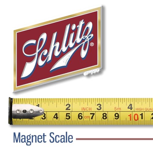 Imán Vintage Schlitz Beer 3" x 2.9" de Caucho 3D miniatura 2
