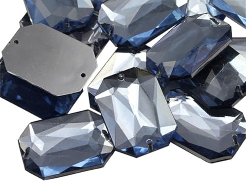 Allstarco 14x10mm (9/16x13/32) Blue Light Sapphire Sew-On Gems