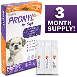 New Pronyl OTC 22-Pound Dog Flea and Tick Remedy, 3-Count