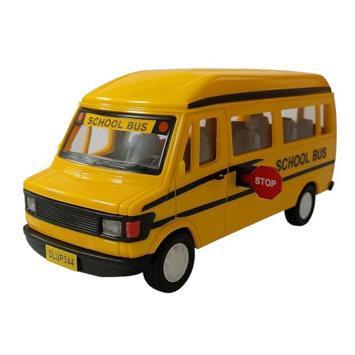 Image of Amisha Gift Gallery Diecast Toy Car for Kids 1:36 Scale Model Metal Pull Back Sports Car Boys (Shcool Bus)