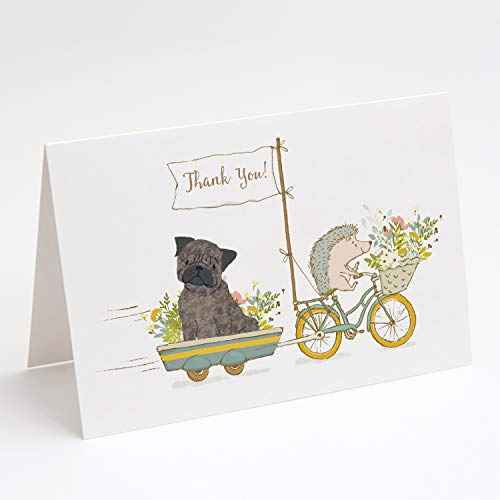 Caroline's Treasures LGA1092GCA7P Greeting Cards and Envelopes Pack of 8, Blank Cards with Envelopes Whimsical A7 Size 5x7 Blank Greeting Cards,