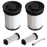 Nizirioo 2 Stück Filter zubehör: Filterpatrone für Miele TriFlex HX1 Akku-Staubsauger, mit Reinigungsbürste Staubsauger Filter Washable Filters Kompatibel mit Miele Triflex HX1