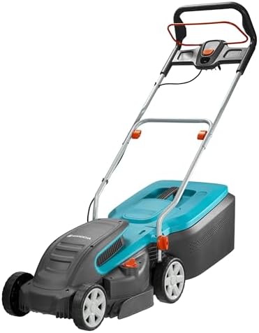 GARDENA Tondeuse à gazon PowerMax 1400/34, Noir/Turquoise